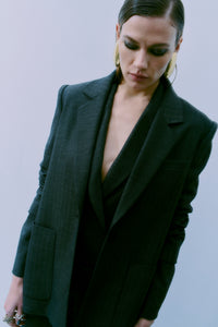 CMTailor - Blazer in grijs en zwart
