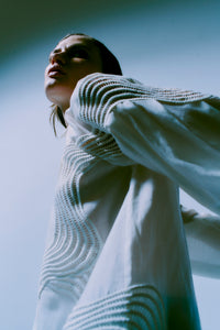 CMMOLLY - SHIRT WITH LACE IN OFF-WHITE