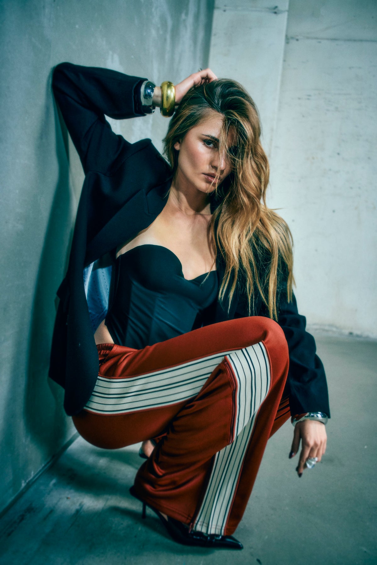 CMADA - TRACK PANTS IN RED
