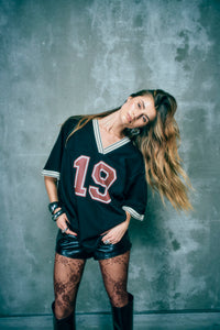 CMADIA – OVERSIZE-T-SHIRT WITH PRINT IN BLACK