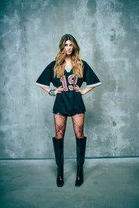 CMADIA – OVERSIZE-T-SHIRT WITH PRINT IN BLACK