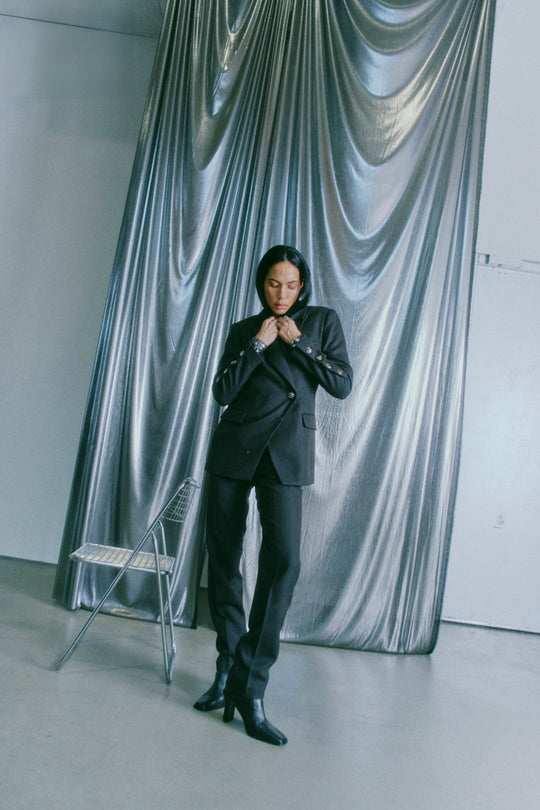 CMTAILOR - HIGH WAISTED PANTS IN BLACK