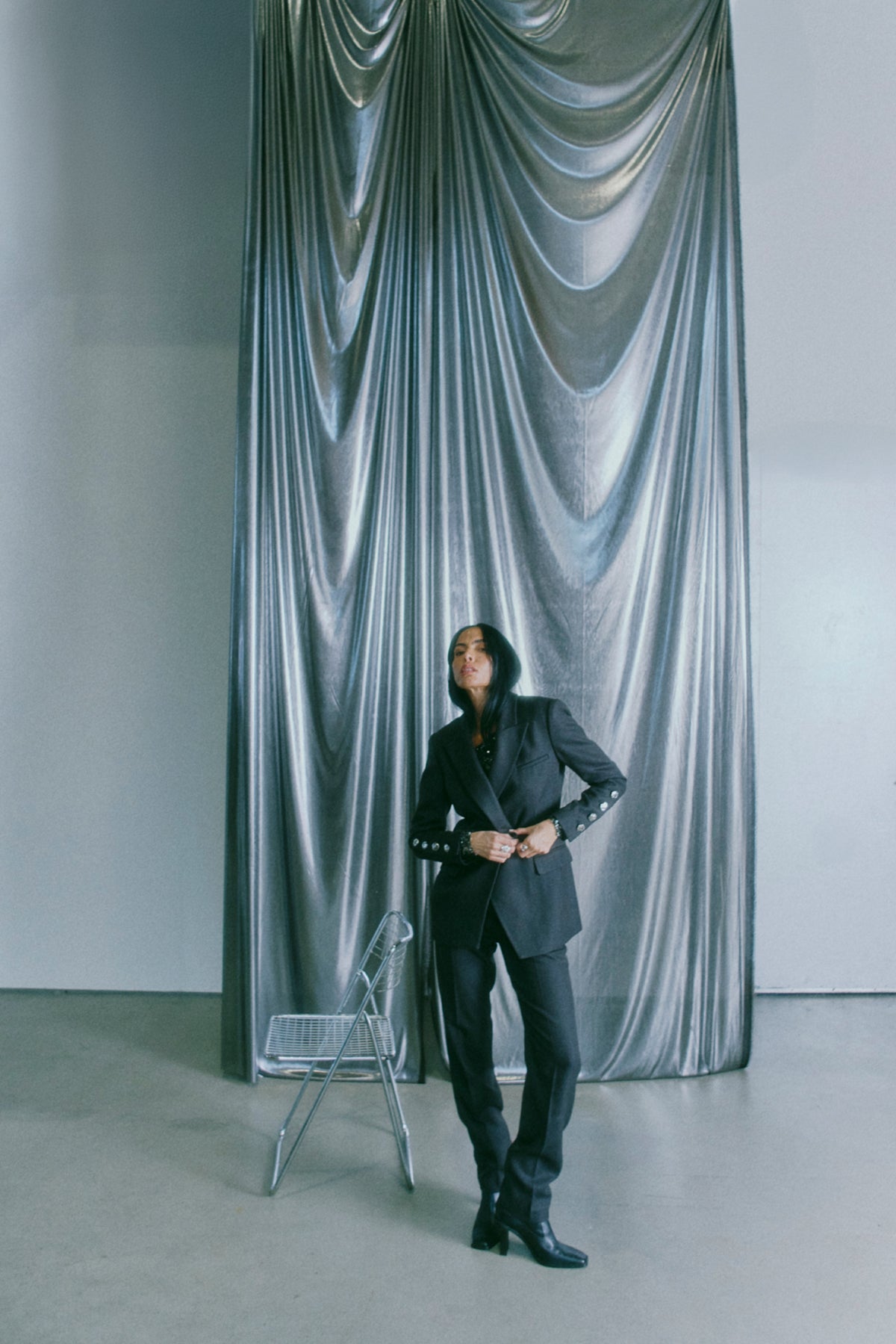 CMTAILOR - HIGH WAISTED PANTS IN BLACK