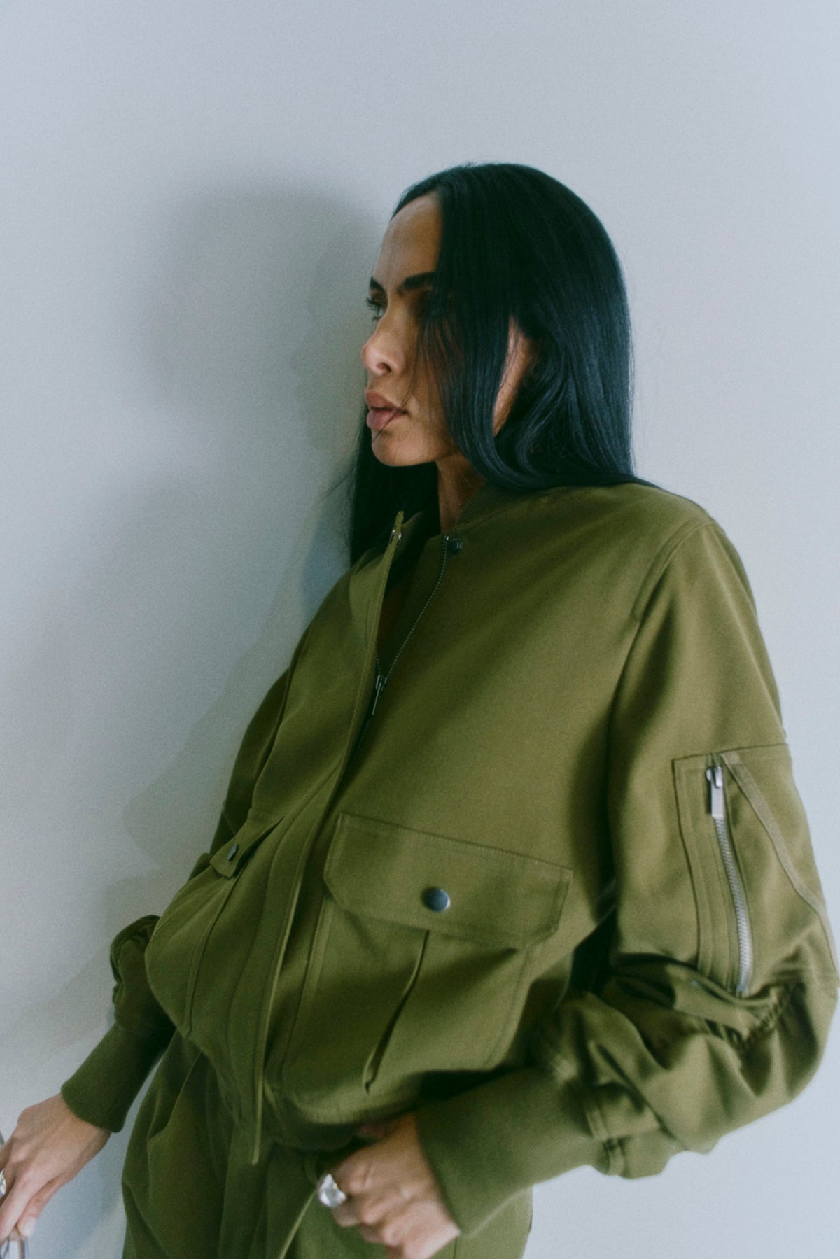 CMTAILOR - BOMBER JACKET IN GREEN