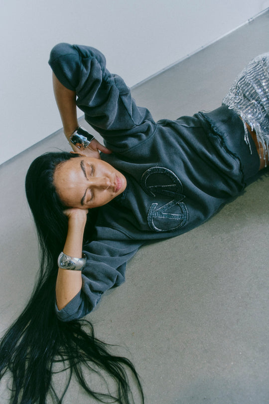 Cmroco - Sweatshirt met logo -details in grijs