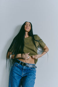 CMMUSE - T-SHIRT IN GREEN