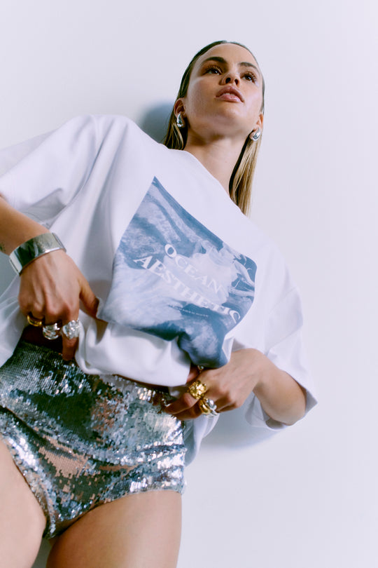 Cmmuse - t -shirt in wit