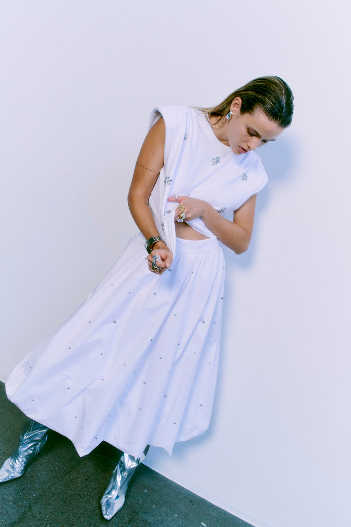 Copenhagen Muse SHIRLEY balloon skirt with beads