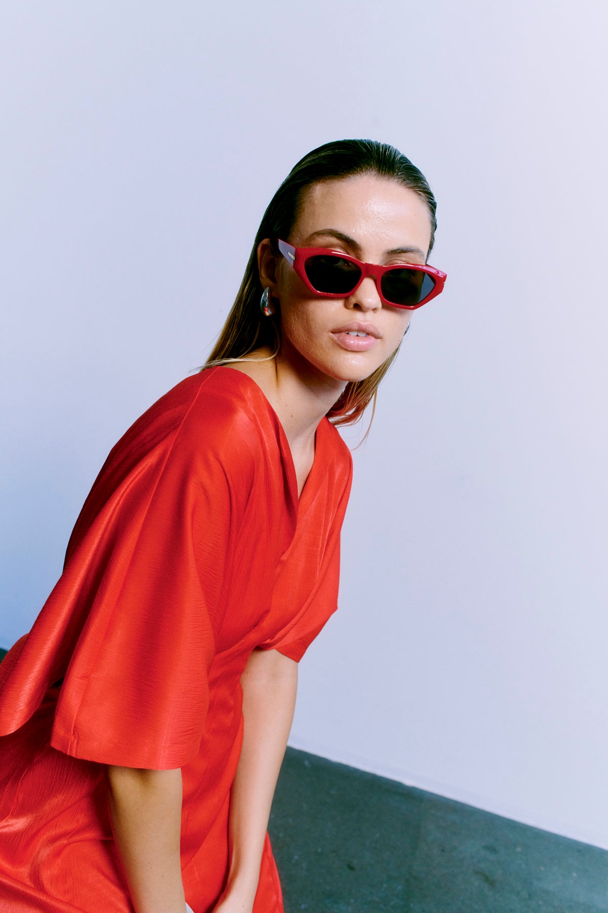 Cmvianna - jurk in rood