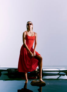 CMSIMI - SKIRT IN RED