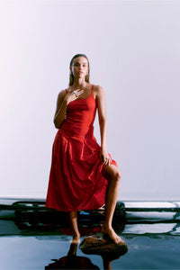 CMSIMI - SKIRT IN RED