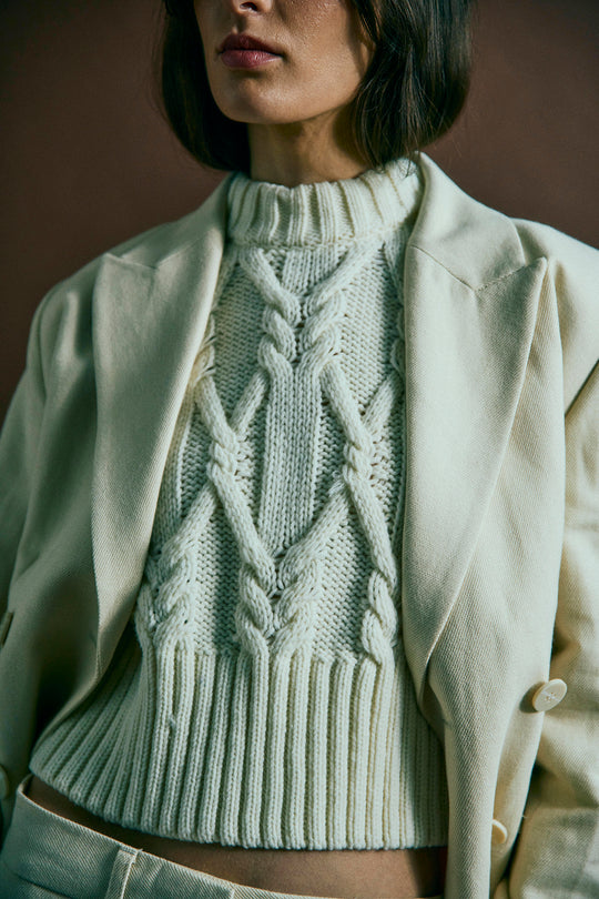 CMMAGLE - VEST IN WHITE