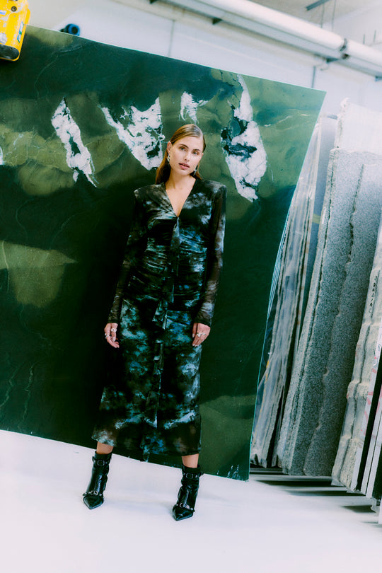 Cmcora - gaasjurk in groen