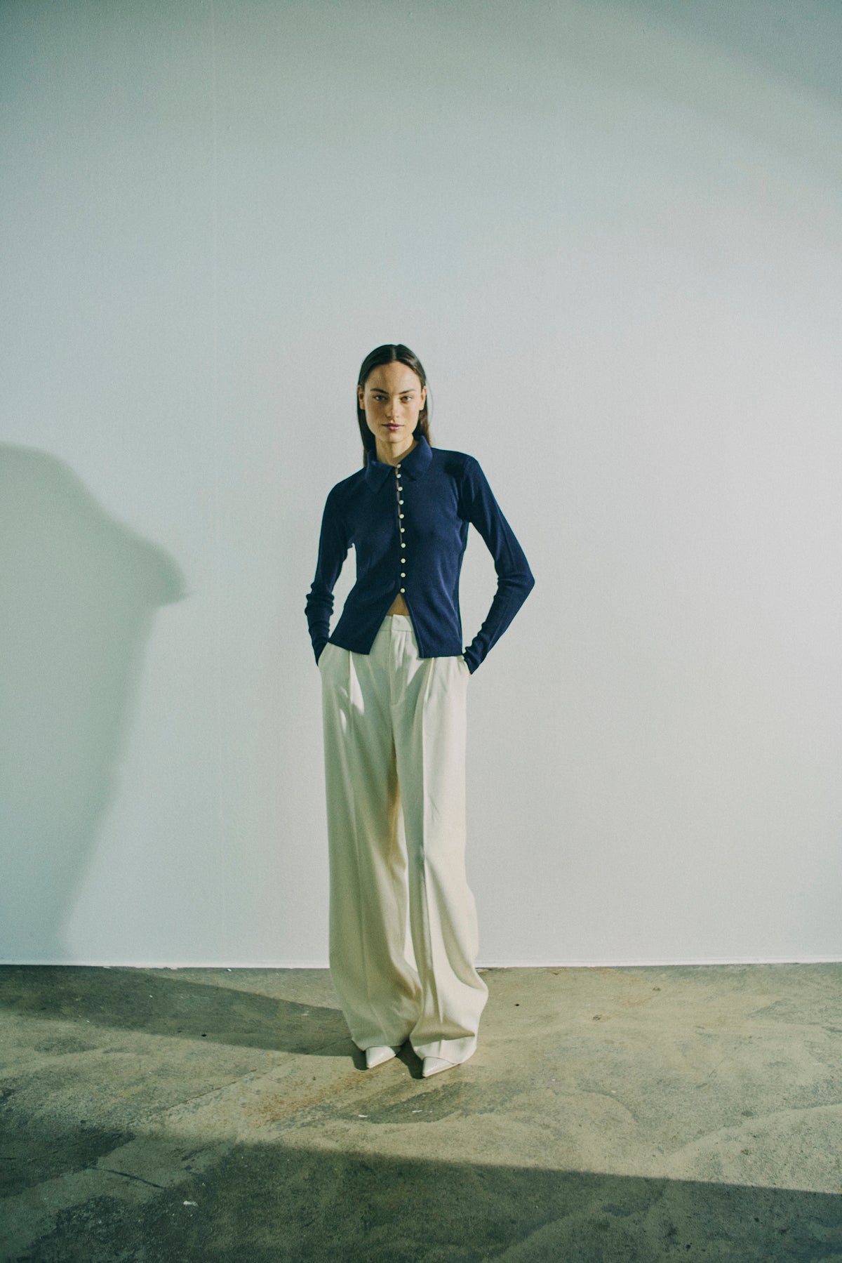 CMCONNIE - CARDIGAN WITH BUTTONS IN BLUE