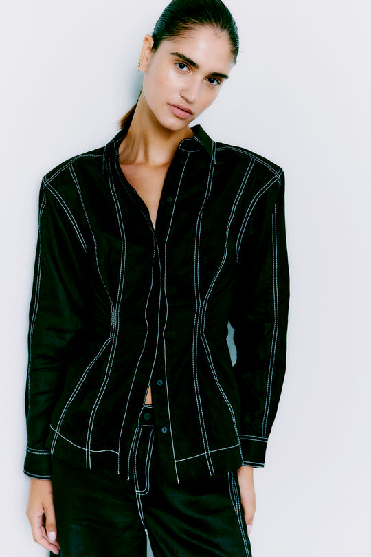 CMNATULI - SHIRT IN BLACK