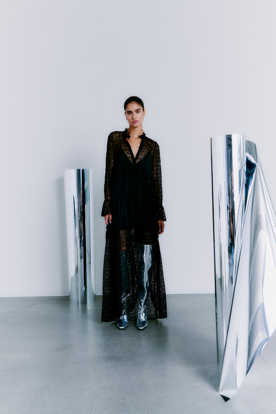 Cmea - kanten jurk in zwart