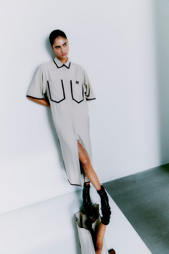 CMSI - jurk in beige