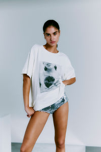 CMMUSE - T-SHIRT IN OFF-WHITE