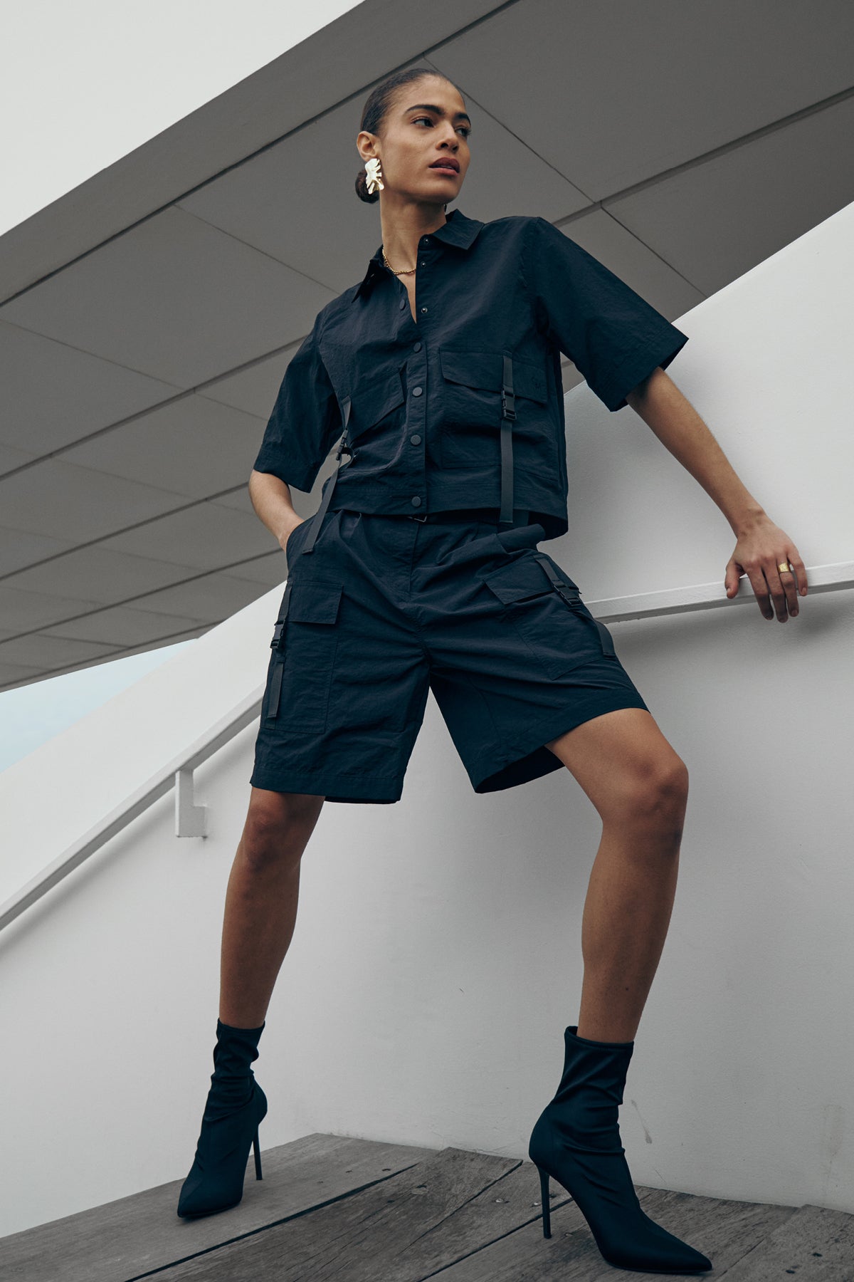 CMSARAH - Cargoshorts in zwart