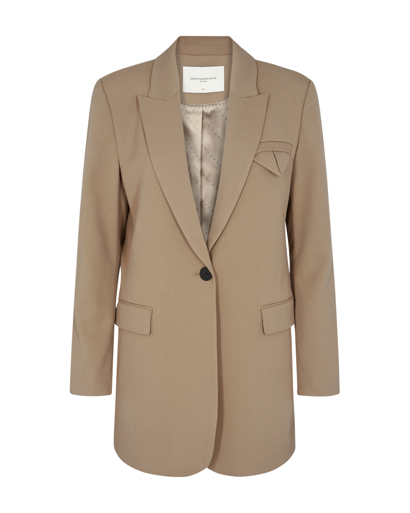 CMTailor - Lange blazer in beige
