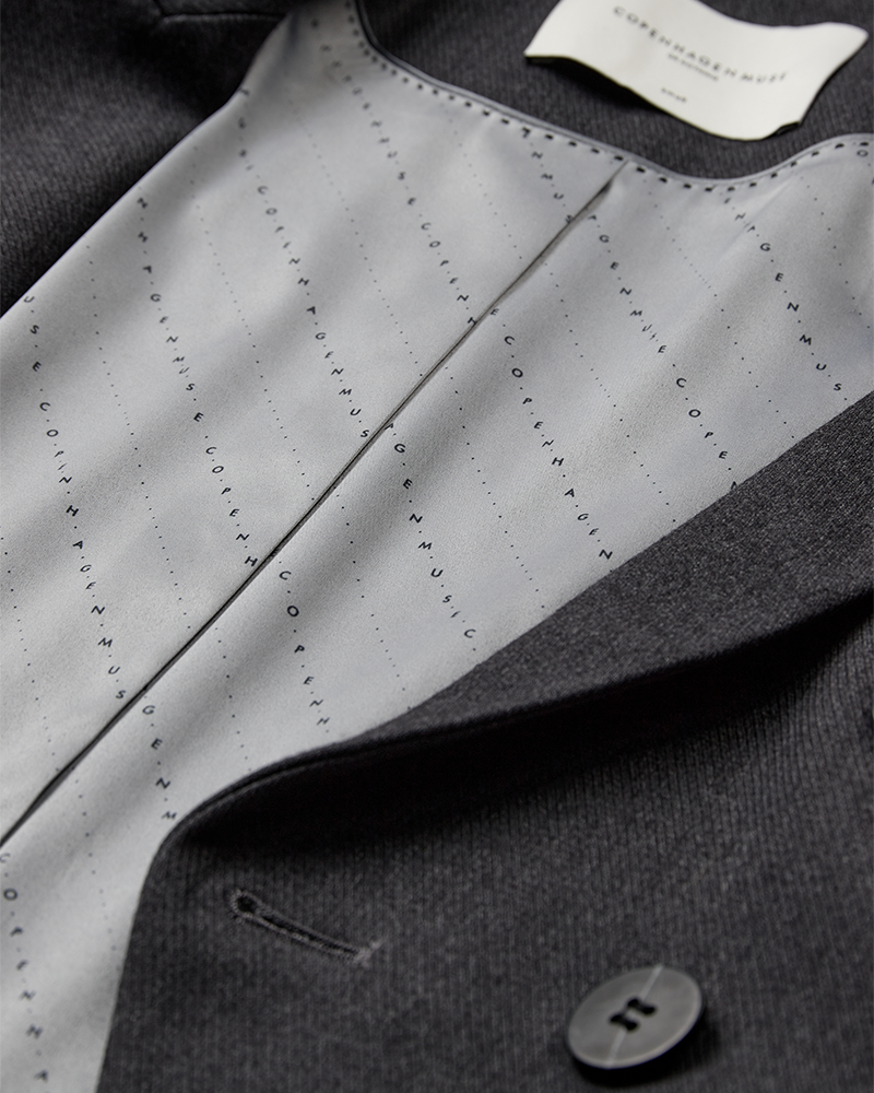 CMTAILOR - DOUBLE BREASTED SHORT BLAZER IN GREY