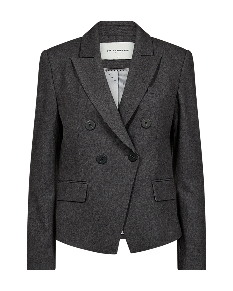CMTAILOR - DOUBLE BREASTED SHORT BLAZER IN GREY