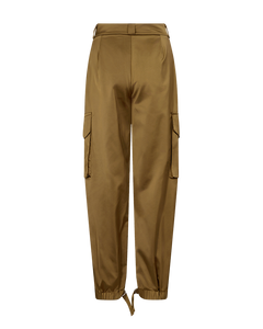 CMTINO - HIGH-WAISTED PANTS IN KHAKI GREEN