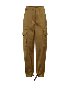CMTINO - HIGH-WAISTED PANTS IN KHAKI GREEN