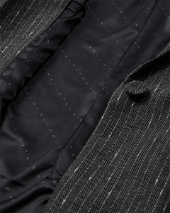 Cmtrina - blazer met visgraatpatroon en pinstrepen in grijs