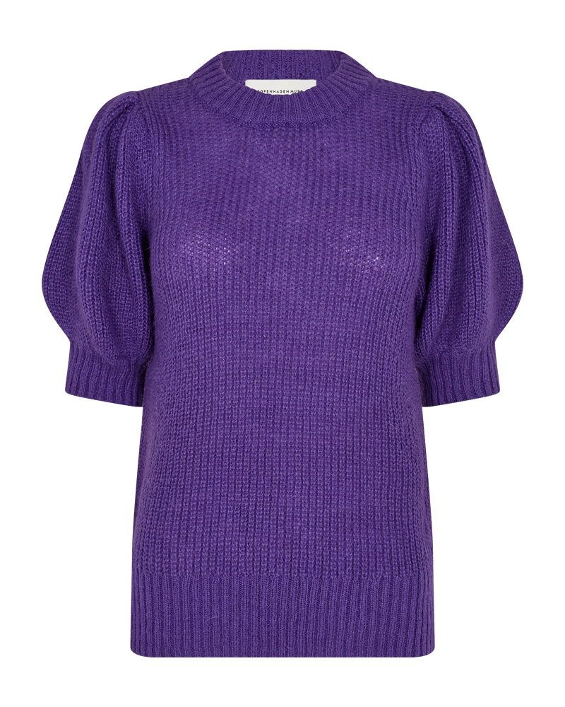 Diva - gebreide pullover in paars