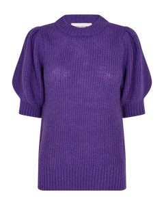 Diva - gebreide pullover in paars