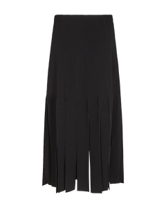 CMTAILOR - SKIRT WITH FRINGES IN BLACK
