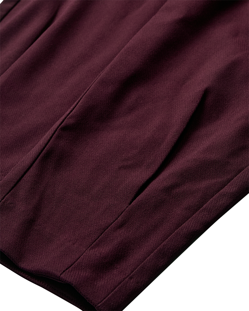 CMTAILOR - Broek met hoge taille in rood