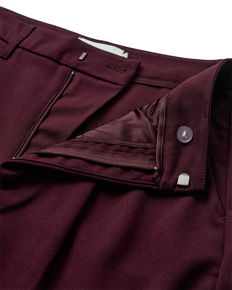 CMTAILOR - Broek met hoge taille in rood