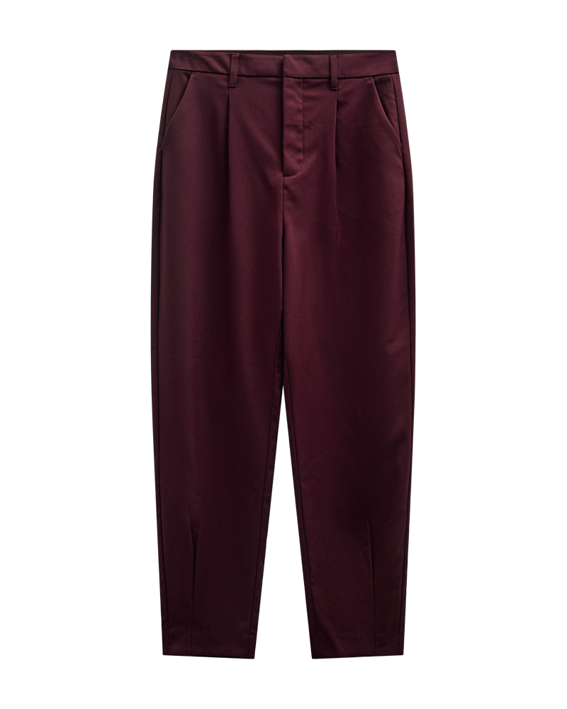 CMTAILOR - Broek met hoge taille in rood