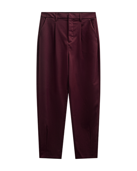 CMTAILOR - Broek met hoge taille in rood