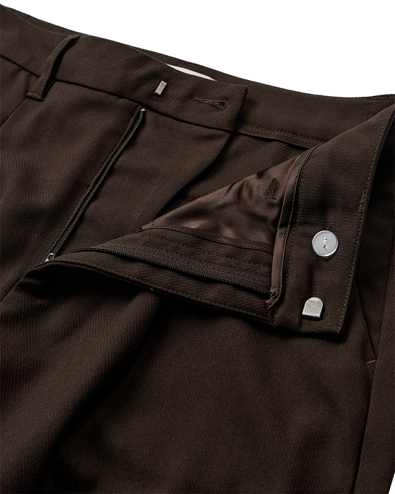 CMTailor - broek met hoge taille in bruin