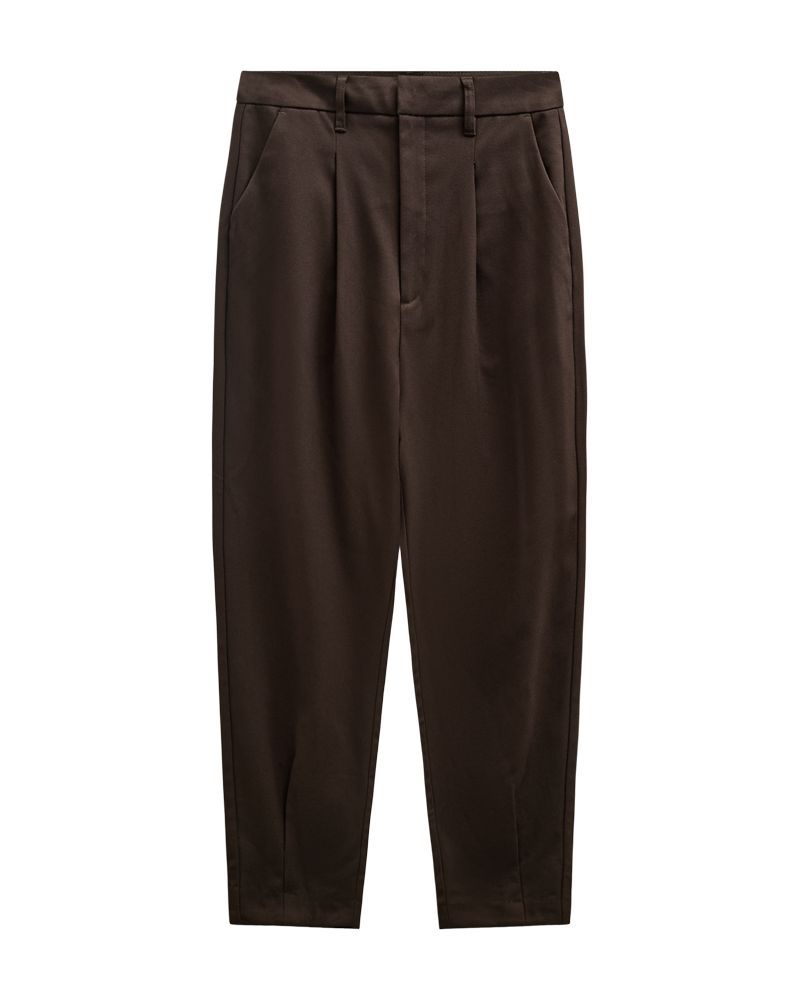 CMTailor - broek met hoge taille in bruin