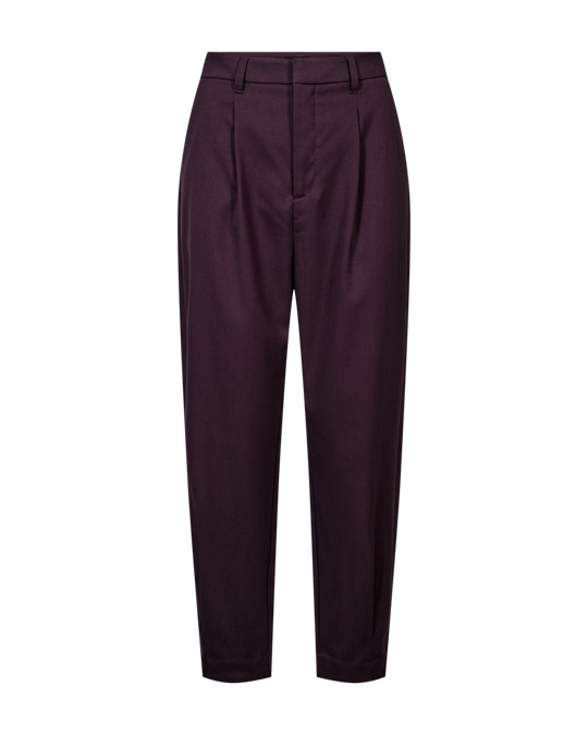 CMTAILOR - HIGH-WAISTED ANKLE PANTS IN PURPLE