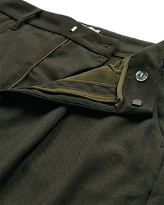 CMTAILOR - HIGH WAISTED ANKLE TROUSERS IN GREEN