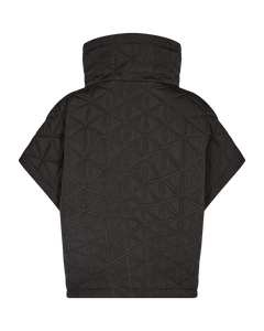CMNET - SHORT WADDED WAISTCOAT IN BLACK