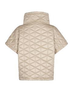 CMNET - SHORT WADDED WAISTCOAT IN BEIGE