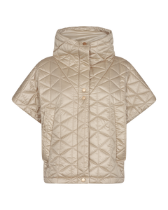 CMNET - SHORT WADDED WAISTCOAT IN BEIGE