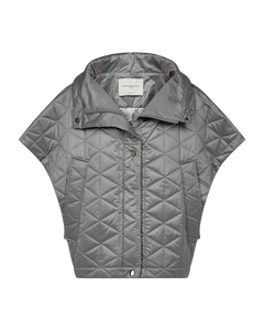 CMNET - SHORT WADDED WAISTCOAT IN GREY