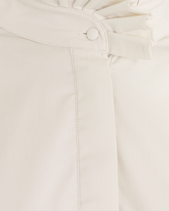 CMMACHA - SHIRT WITH RUFFLES IN WHITE,OFF-WHITE