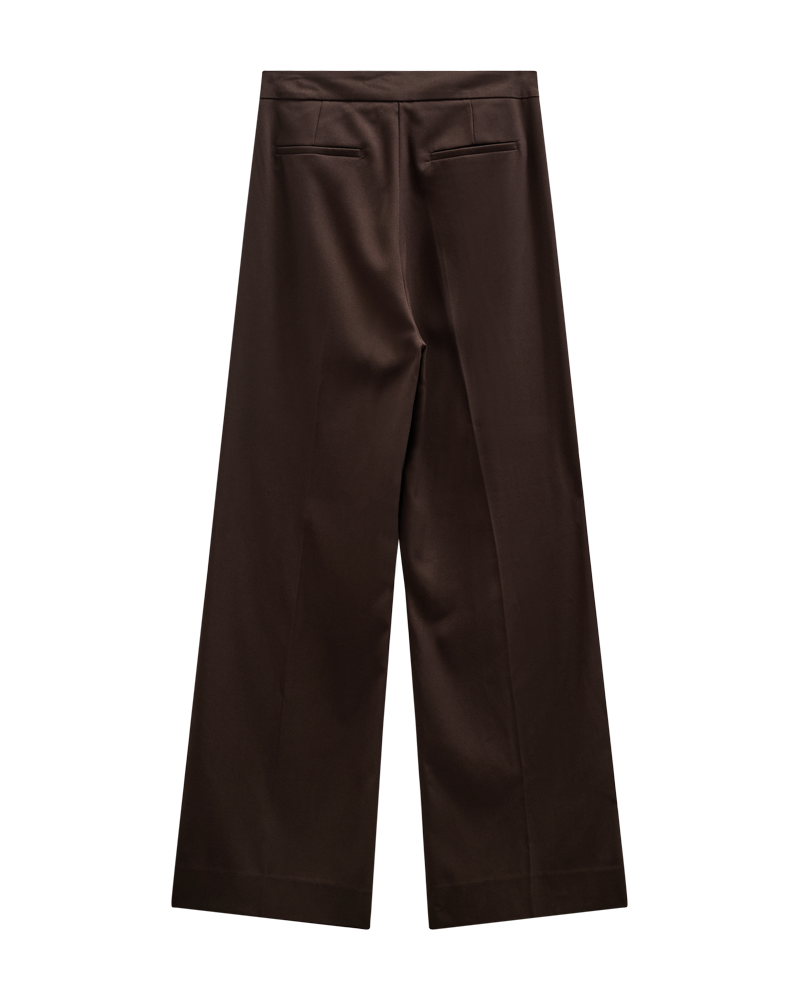 CMTAILOR - HIGH-WAISTED PANTS IN BROWN