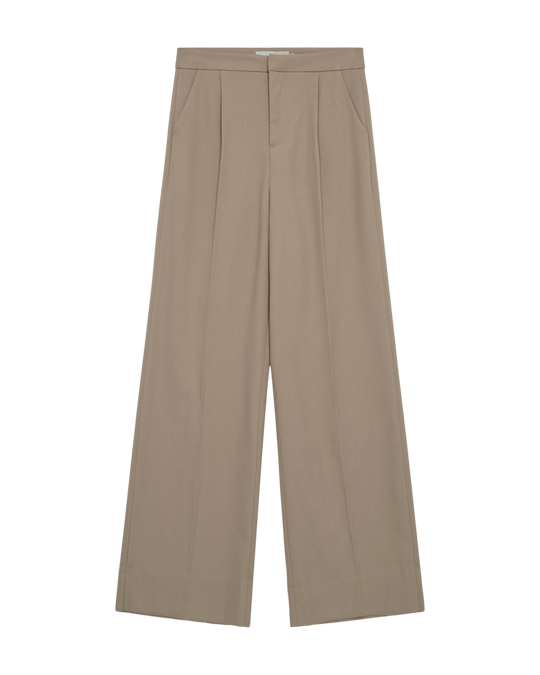 CMTAILOR - HIGH-WAISTED WIDE-LEG PANTS IN BEIGE