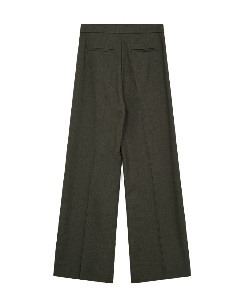 CMTAILOR - HIGH WAISTED TROUSERS WITH WIDTH IN GREEN