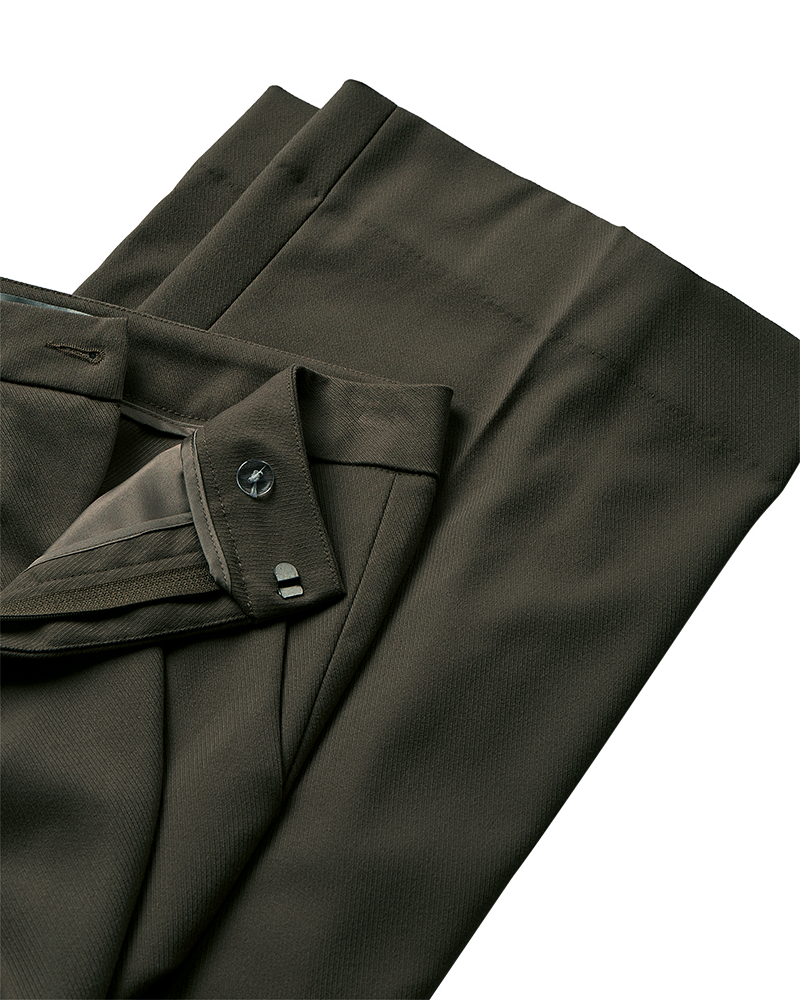 CMTAILOR - HIGH WAISTED TROUSERS WITH WIDTH IN GREEN
