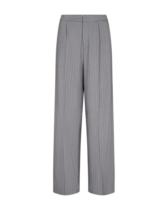 CMTailor - brede broek in grijs en wit